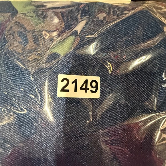 VTG North Style Denim Hooded Jacket Green Plaid Lined Zip Front Women Large - Picture 9 of 9